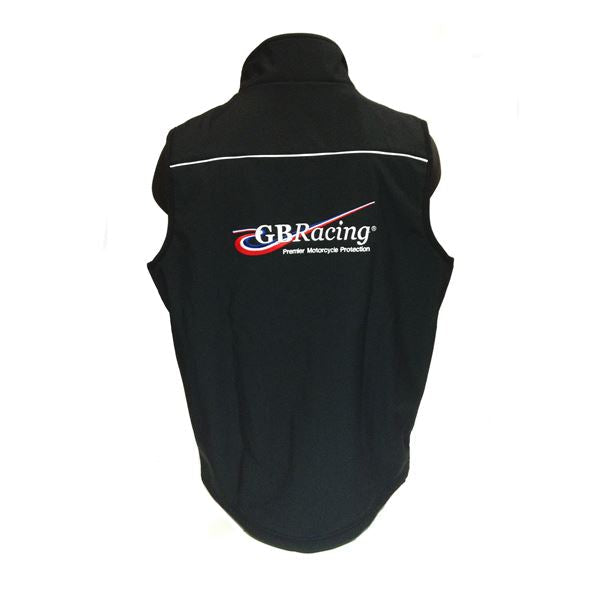 GBRacing Mens Soft Shell Gilet | Black - Shop name