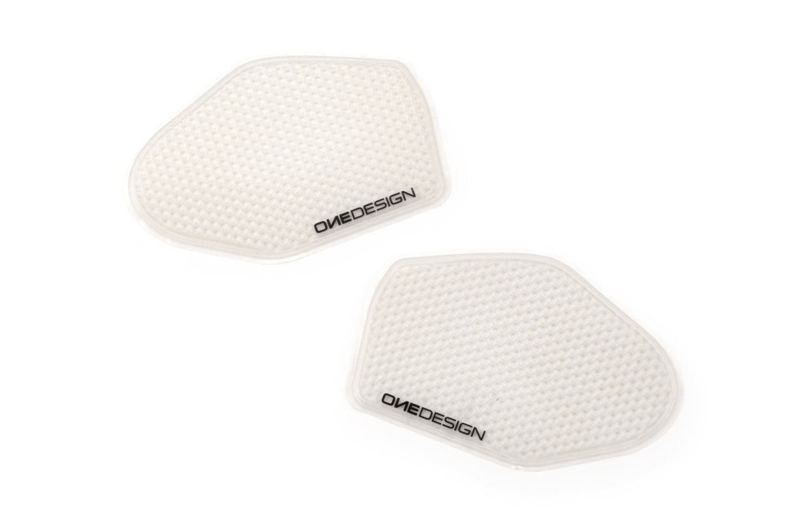 Onedesign Side Tank Grips | Clear | Kawasaki Ninja 650 2017>2019 - Pyramid Motorcycle Accessories
