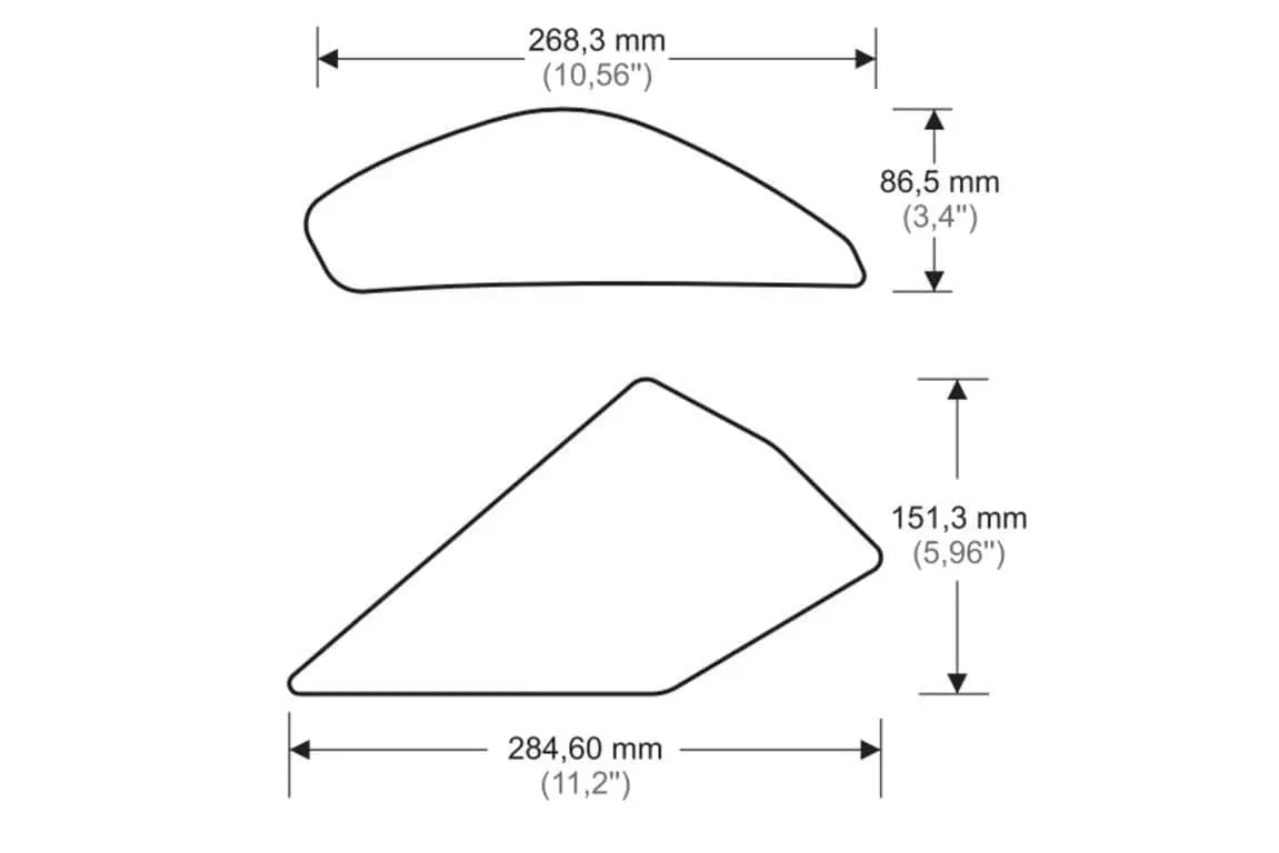 Onedesign Tank Grips | Clear | Kawasaki ZX10-R 2016>Current - Shop name