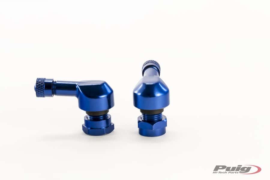 Puig 11mm Race Valve Caps | Blue - Shop name
