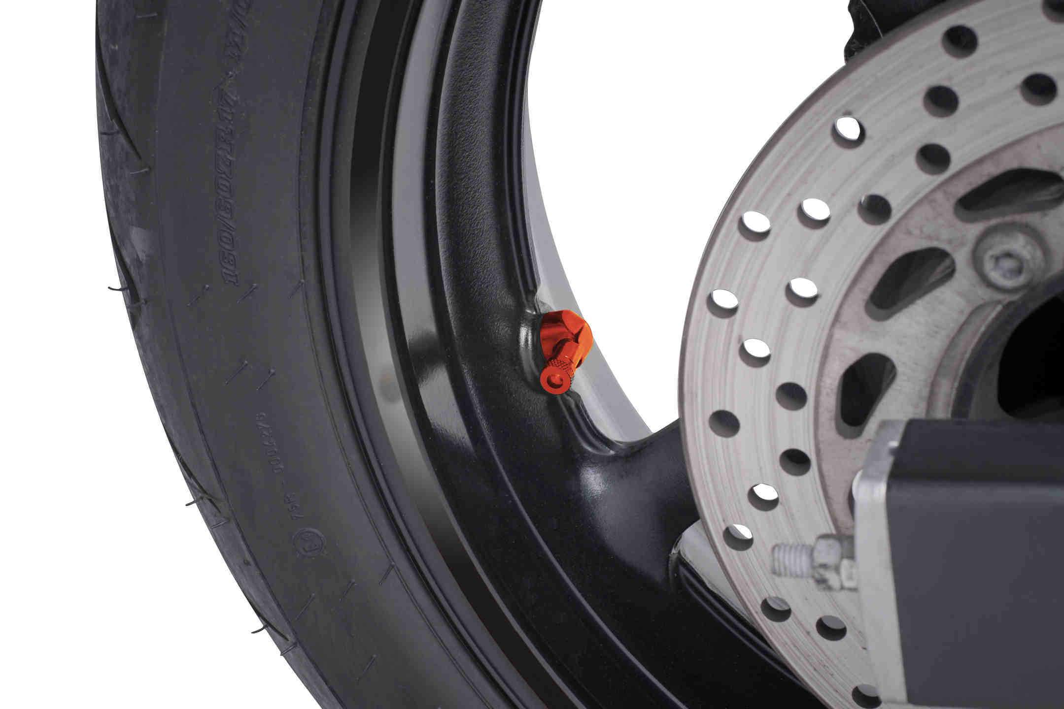 Puig 11mm Race Valve Caps | Orange - Shop name
