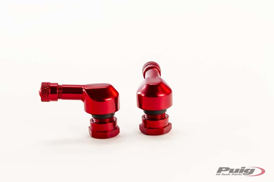 Puig 11mm Race Valve Caps | Red - Shop name