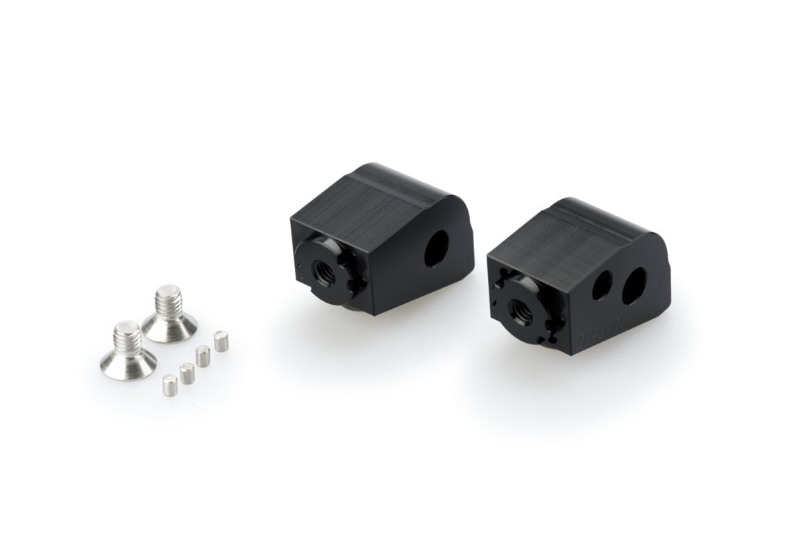 Puig Adjustable Passenger Footpeg Adaptor | Black | KTM 890 Adventure 2021>Current - Shop name
