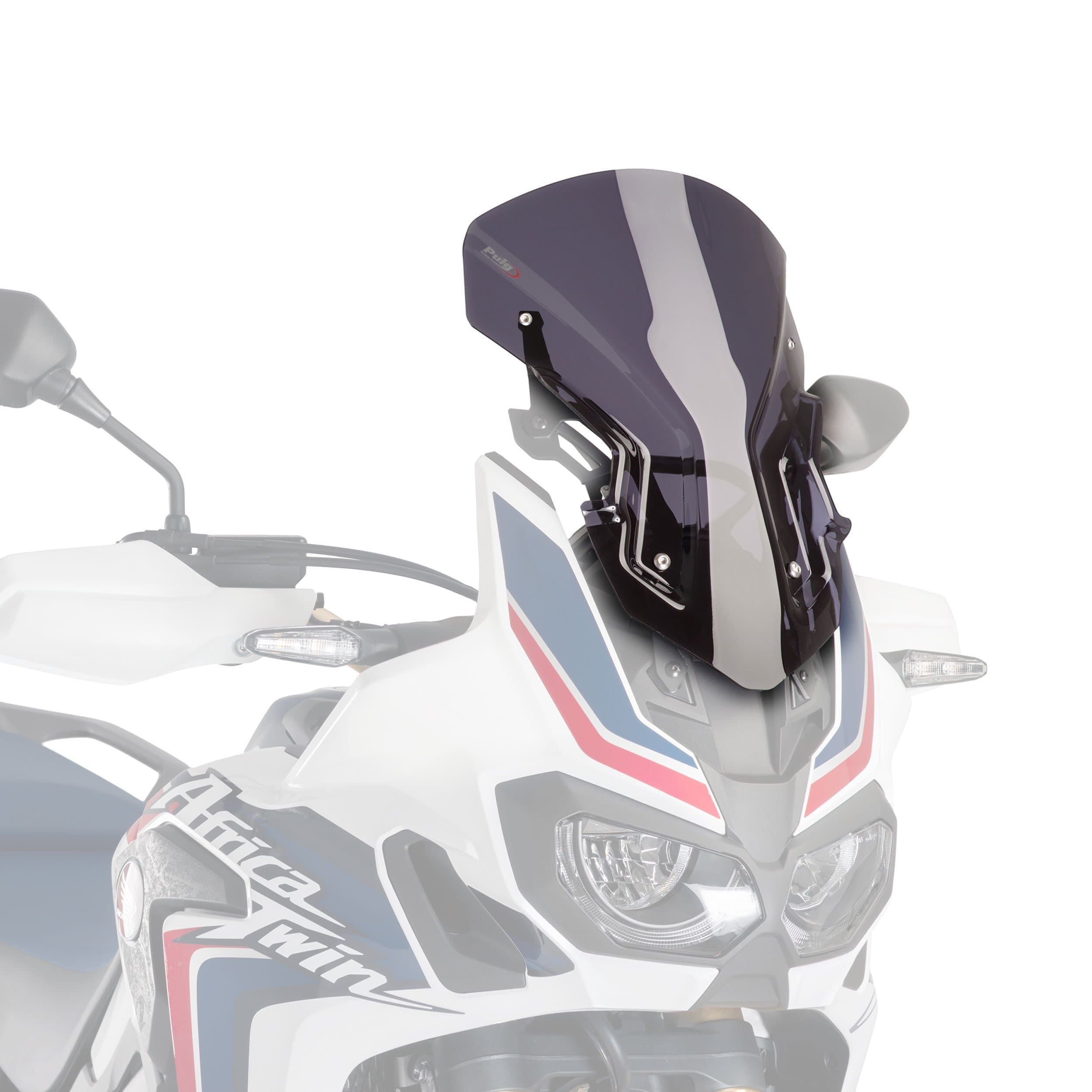 Puig Adjustable Racing Screen | Dark Smoke | Honda CRF 1000 L Africa Twin Adventure Sports 2018>2019 - Shop name