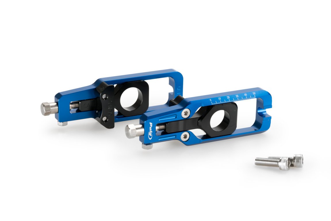 Puig Aluminium Chain Tensioner | Blue | Honda CBR 600 RR 2007>2016 - Shop name