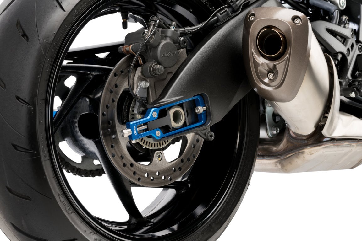 Puig Aluminium Chain Tensioner | Blue | Suzuki GSX-S 1000 2021>Current - Shop name