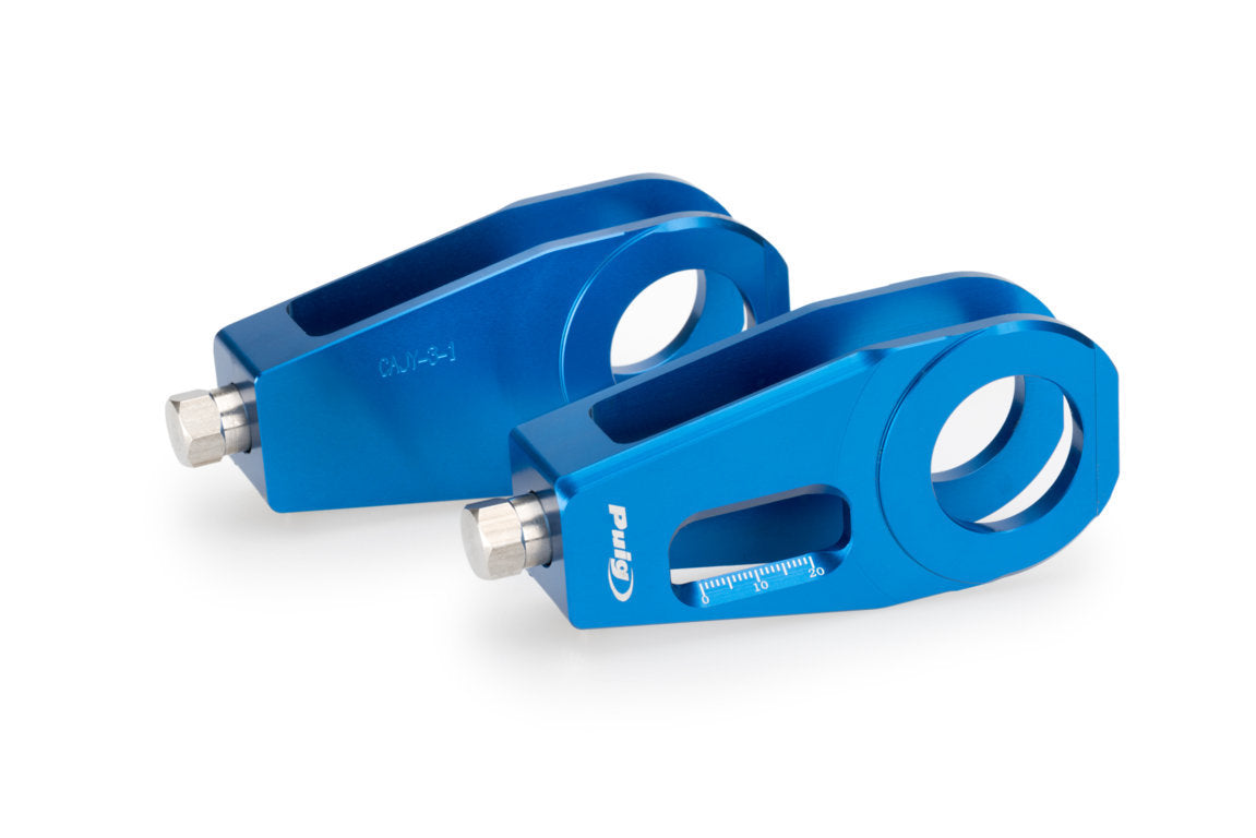 Puig Aluminium Chain Tensioner | Blue | Yamaha YZF-R6 2006>2016 - Shop name