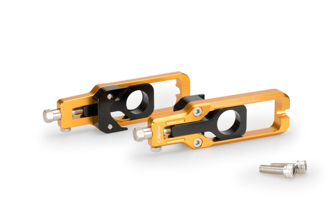 Puig Aluminium Chain Tensioner | Gold | Kawasaki ZX10-R 2011>2015 - Shop name