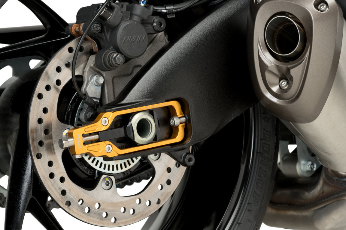 Puig Aluminium Chain Tensioner | Gold | Suzuki GSX-S 1000 2021>Current - Shop name