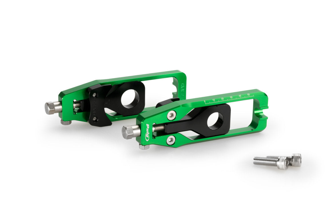 Puig Aluminium Chain Tensioner | Green | Yamaha MT-09 2013>2020 - Shop name