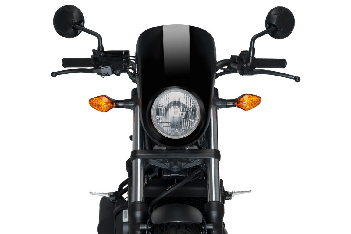 Puig Anarchy Screen | Black | Honda CMX 500 Rebel 2017>2019 - Pyramid Motorcycle Accessories