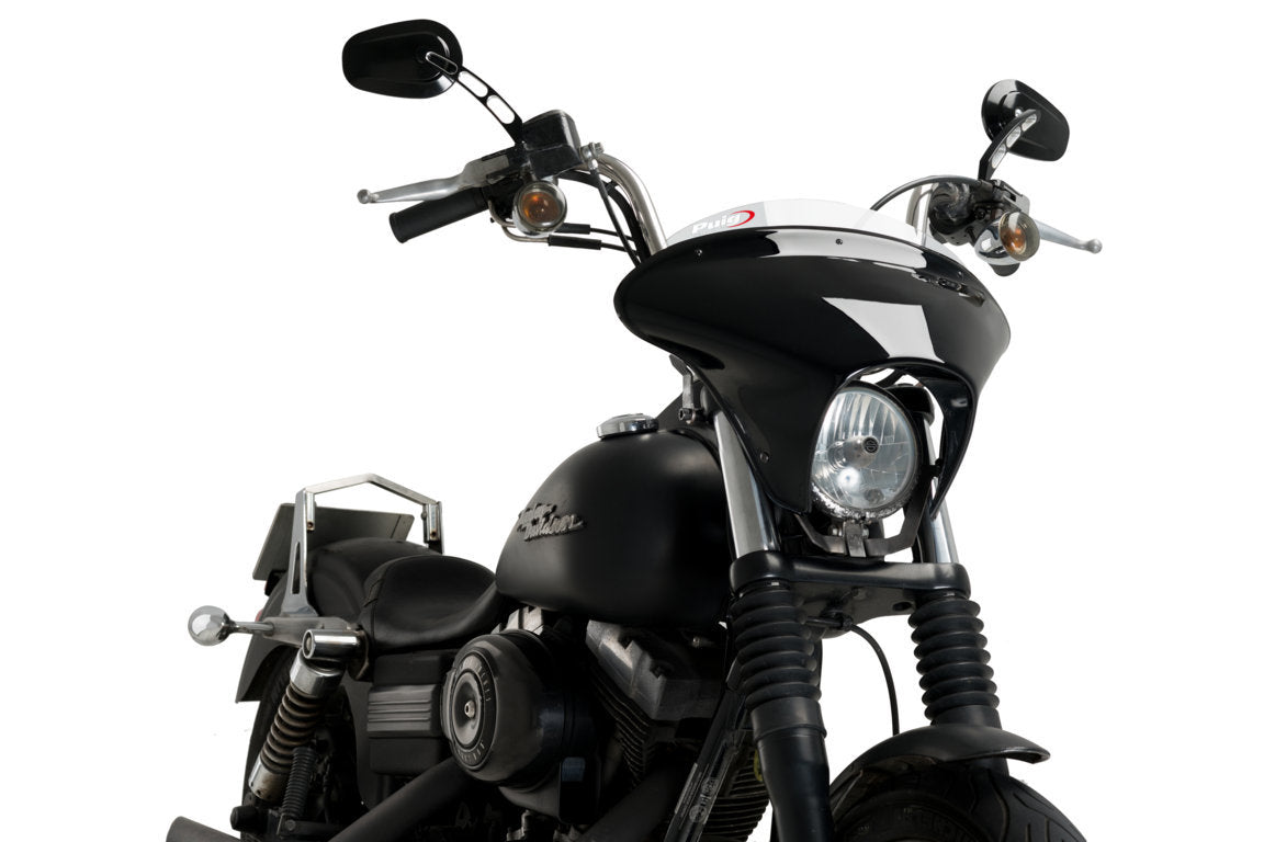 Puig Batwing SML Sport Screen | Clear | Harley Davidson Dyna Street Bob (FXDB) 2007>2017 - Pyramid Motorcycle Accessories