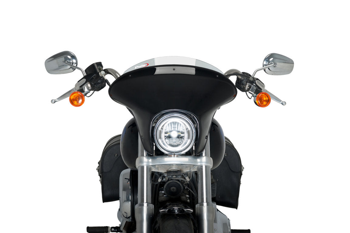 Puig Batwing SML Sport Screen | Clear | Harley Davidson Softail Low Rider (FXLR) 2018>2019 - Pyramid Motorcycle Accessories
