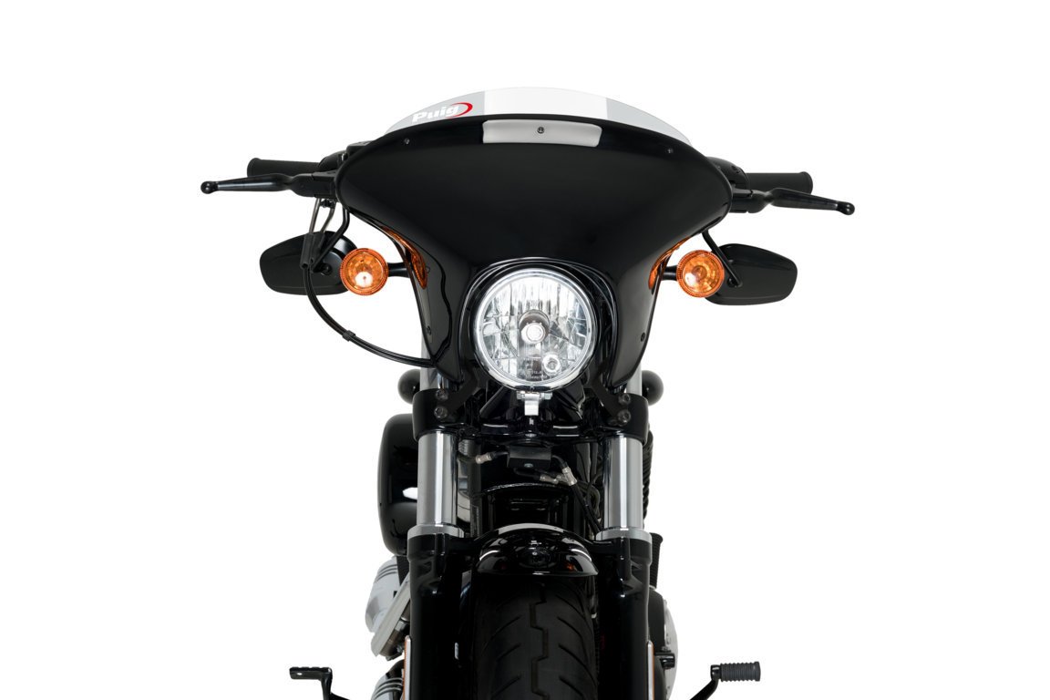 Puig Batwing SML Sport Screen | Clear | Harley Davidson Sportster Forty Eight Special (XL1200XS) 2018>2020 - Pyramid Motorcycle Accessories