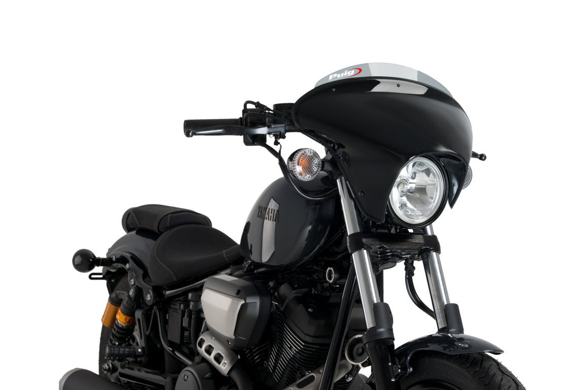 Puig Batwing SML Sport Screen | Light Smoke | Yamaha XV 950 2014>2018 - Pyramid Motorcycle Accessories