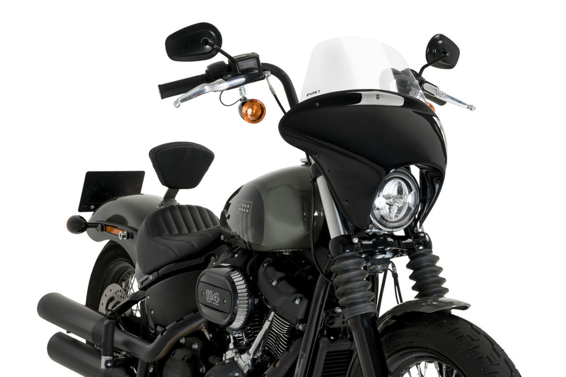 Puig Batwing SML Touring Screen | Clear | Harley Davidson Softail Street Bob (FXBB) 2021>Current - Shop name
