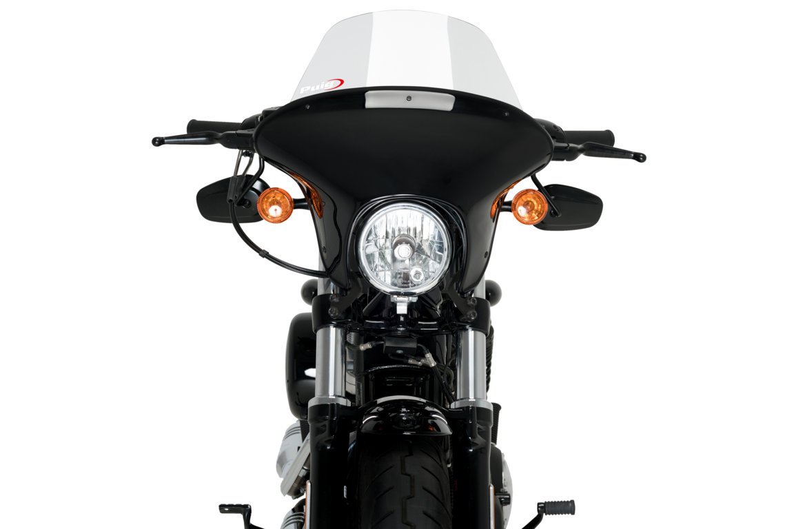 Puig Batwing SML Touring Screen | Clear | Harley Davidson Sportster Forty Eight Special (XL1200XS) 2018>2020 - Pyramid Motorcycle Accessories