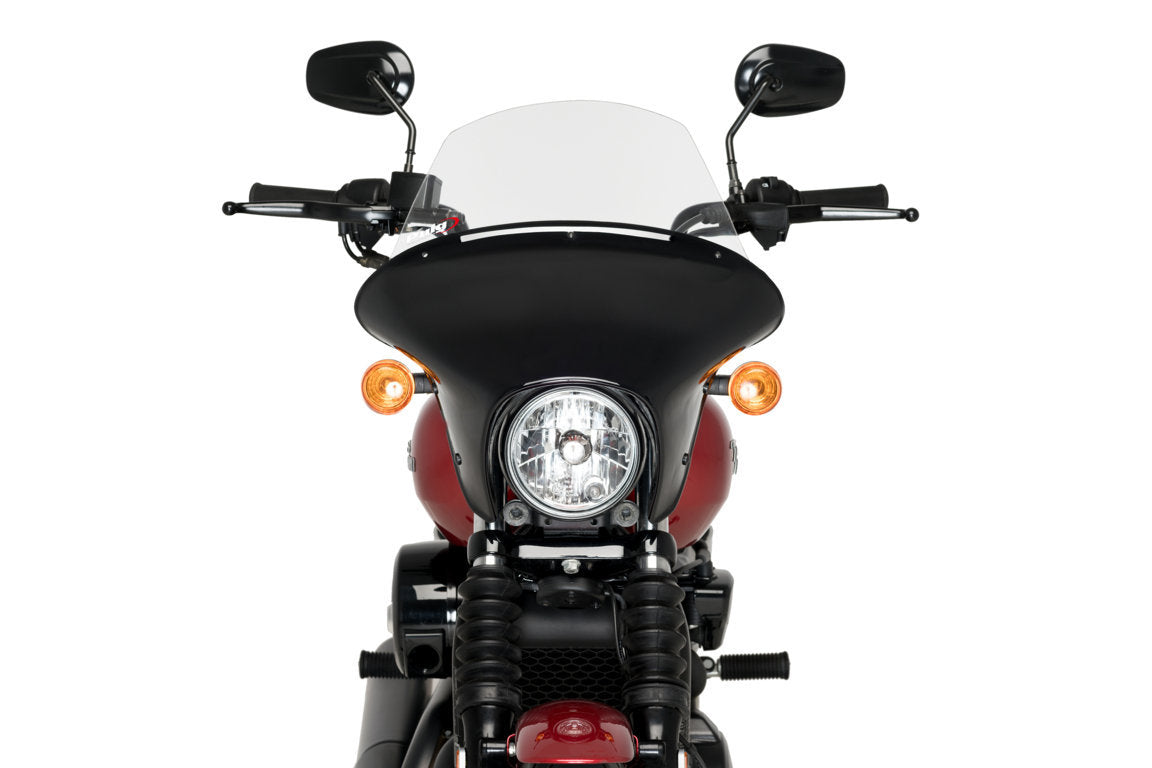 Puig Batwing SML Touring Screen | Clear | Harley Davidson Street 750 (XG750) 2017>2020 - Pyramid Motorcycle Accessories