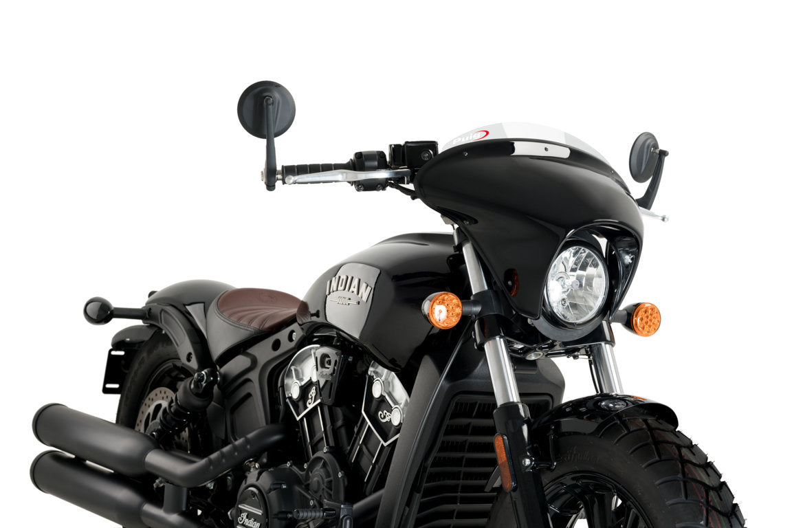 Puig Batwing SML Touring Screen | Clear | Indian Scout Bobber 2018>Current - Pyramid Motorcycle Accessories