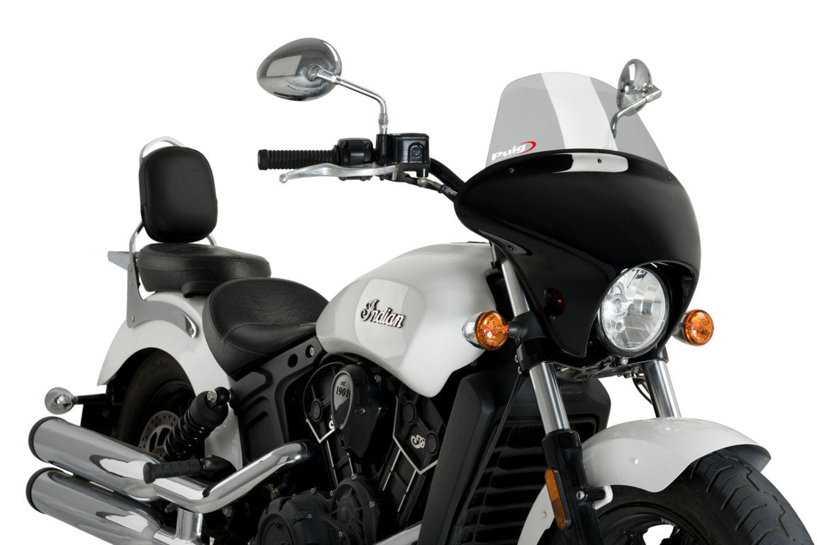 Puig Batwing SML Touring Screen | Light Smoke | Indian Scout 2015>Current - Pyramid Motorcycle Accessories