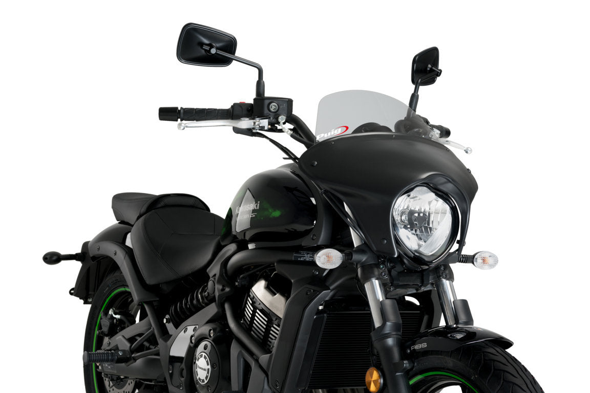 Puig Batwing SML Touring Screen | Light Smoke | Kawasaki Vulcan S 2015>Current - Pyramid Motorcycle Accessories