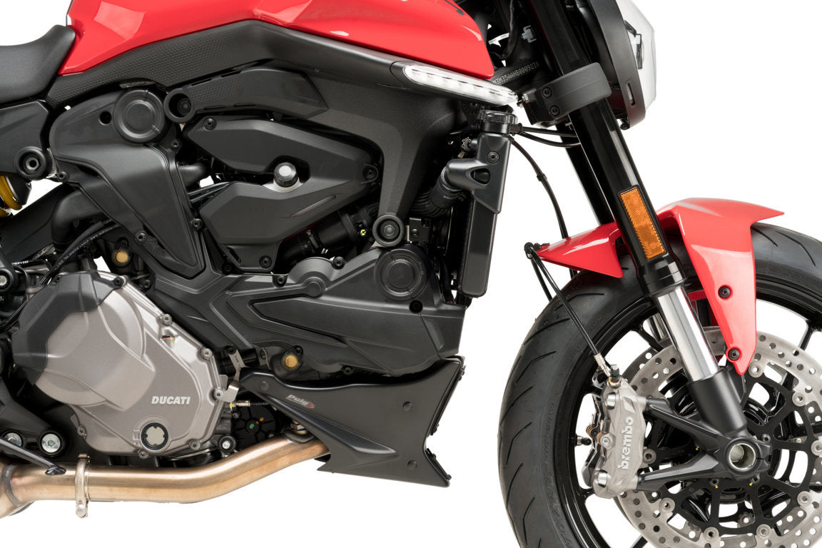 Puig Belly Pan | Matte Black | Ducati Monster 937 2021>Current - Shop name