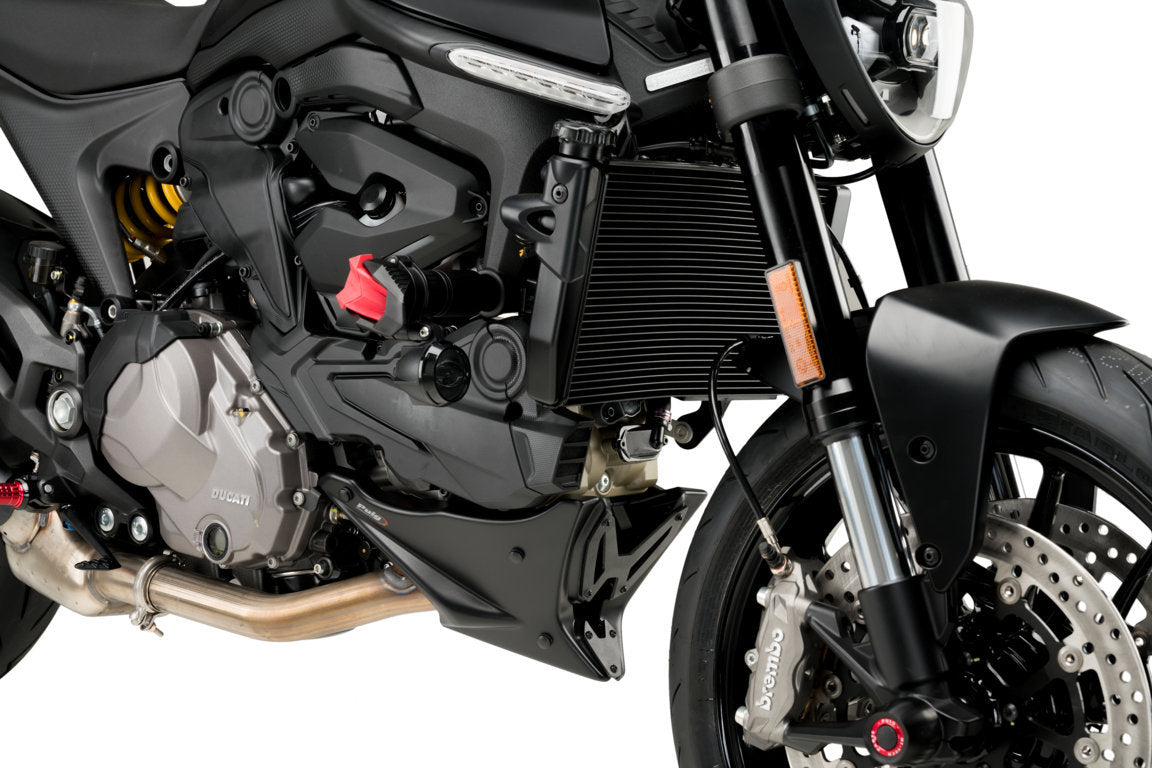 Puig Belly Pan | Matte Black | Ducati Monster 937 2021>Current - Shop name