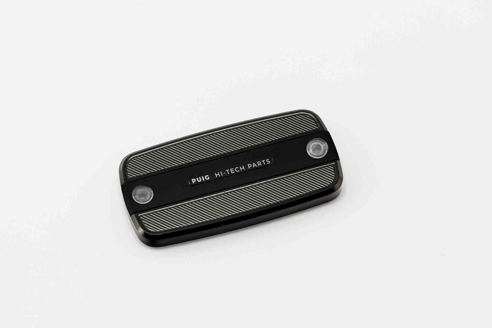 Puig Clutch Fluid Reservoir Cover | Black | Various Honda Models - Shop name