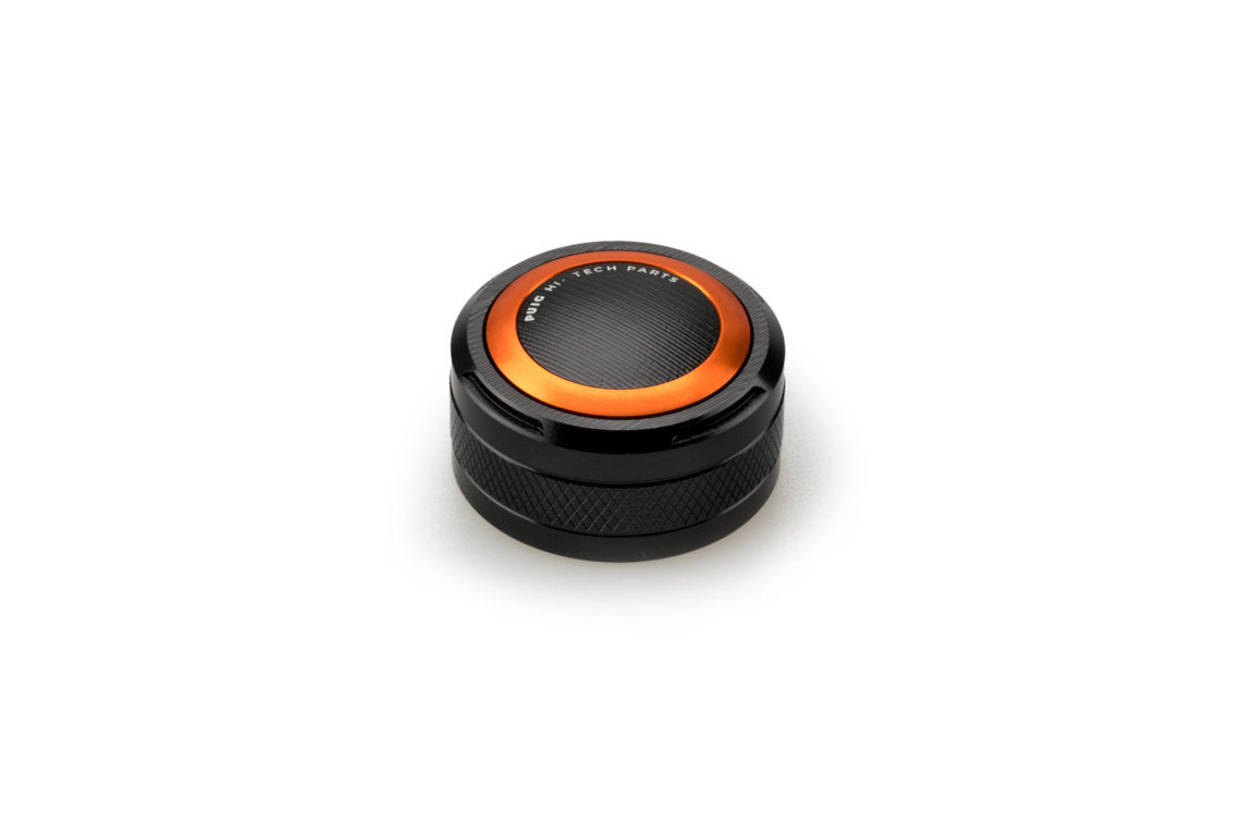 Puig Clutch Fluid Reservoir Cover | Orange | Kawasaki Ninja H2 SX 2018>Current - Pyramid Motorcycle Accessories