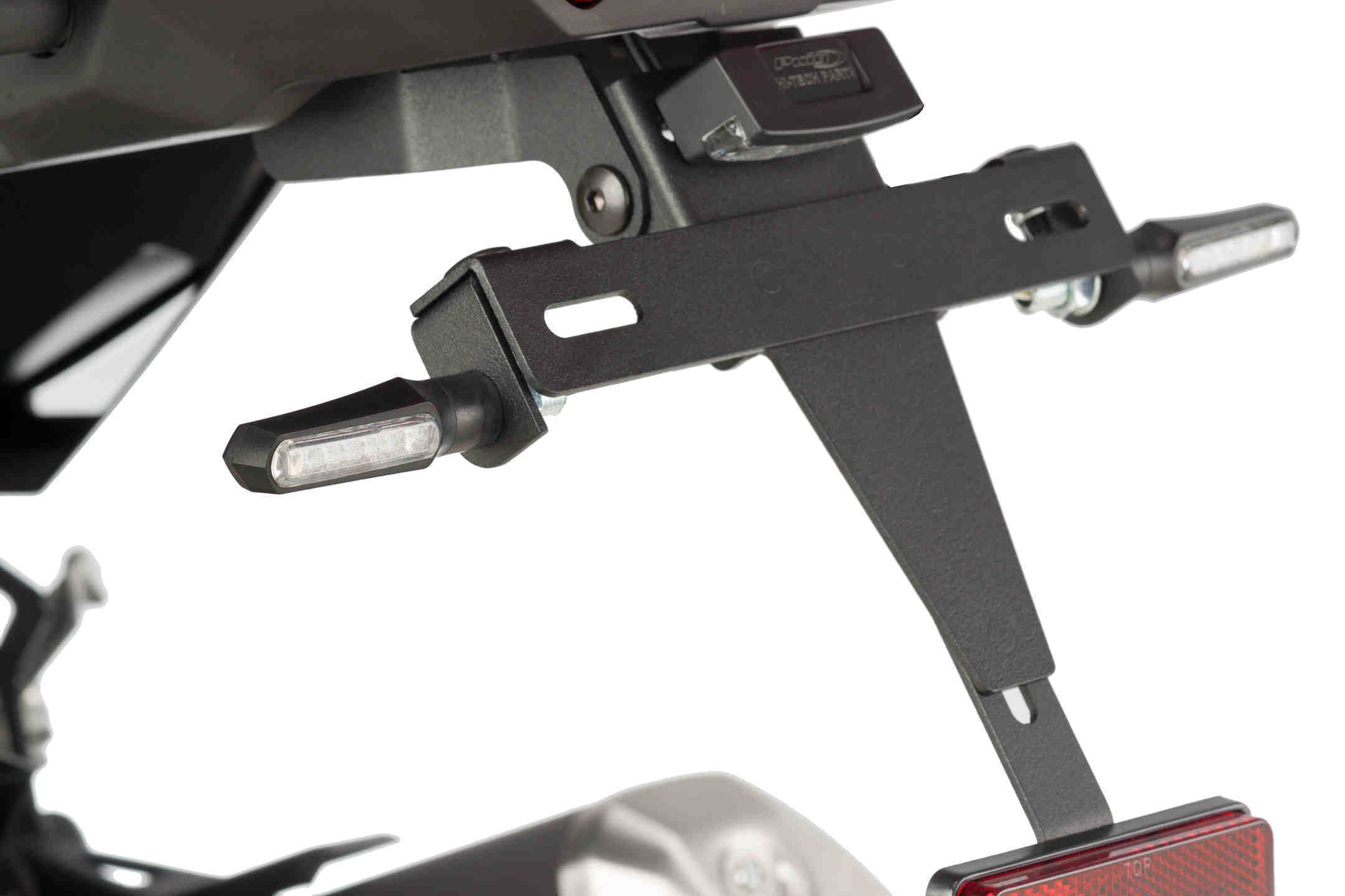 Puig Curve Front Indicators + Running Lights | Black - Pyramid Motorcycle Accessories