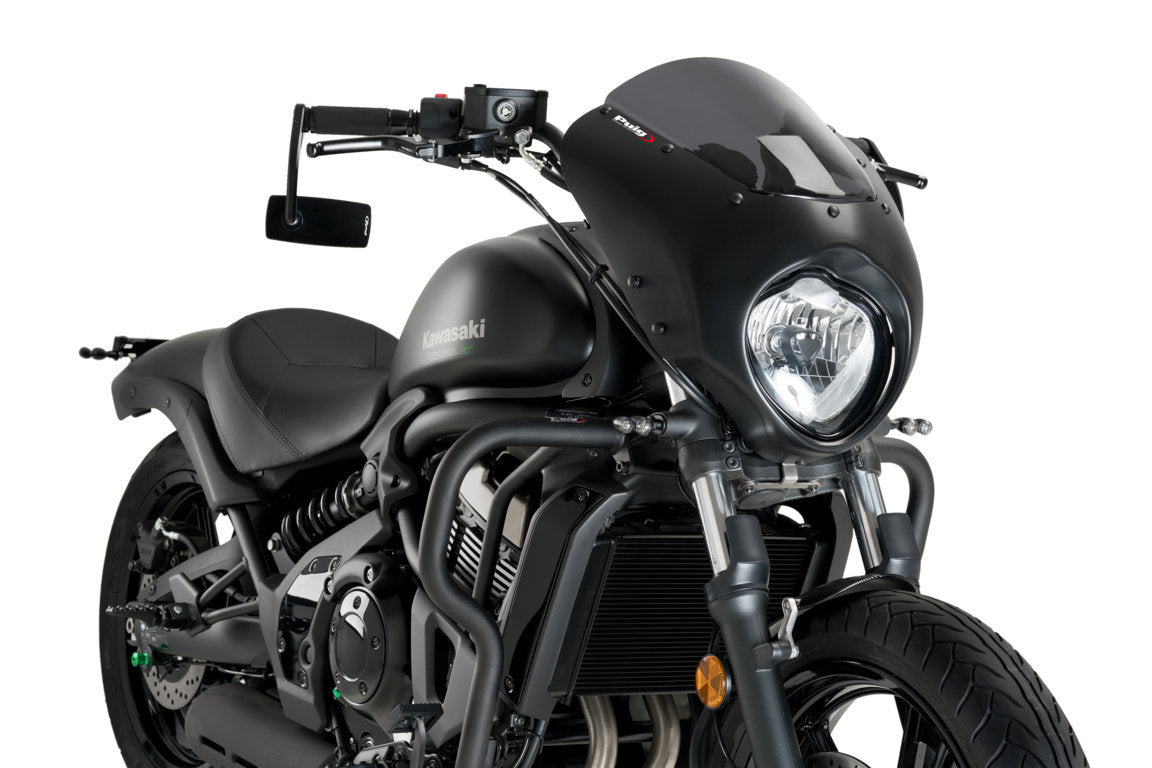 Puig Dark Night Semifairing | Dark Smoke | Kawasaki Vulcan S 2015>Current - Pyramid Motorcycle Accessories