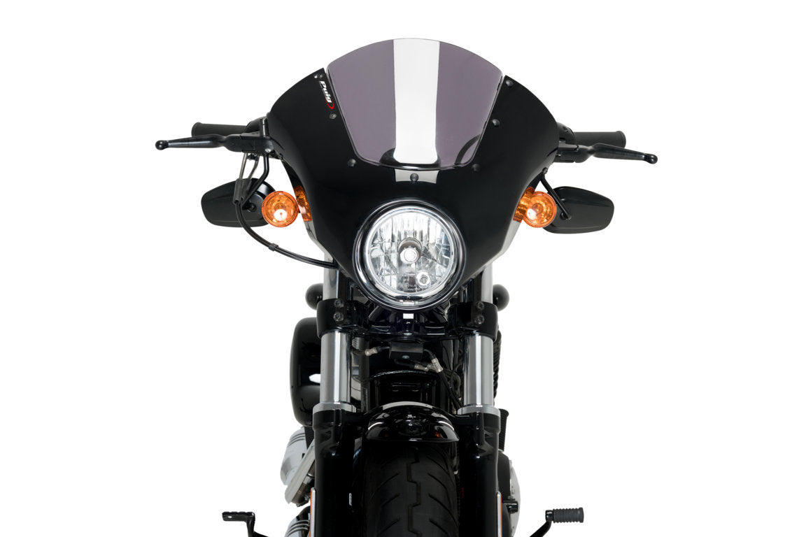 Puig Dark Night Semifairing | Light Smoke | Harley Davidson Sportster Forty Eight Special (XL1200XS) 2018>2020 - Pyramid Motorcycle Accessories