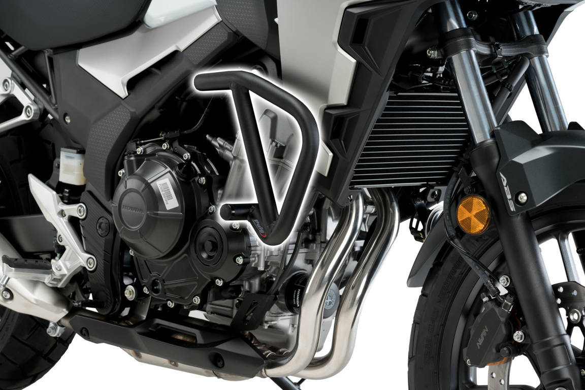 Puig Engine Guards | Black | Honda CB 500 X 2019>2024 - Pyramid Motorcycle Accessories