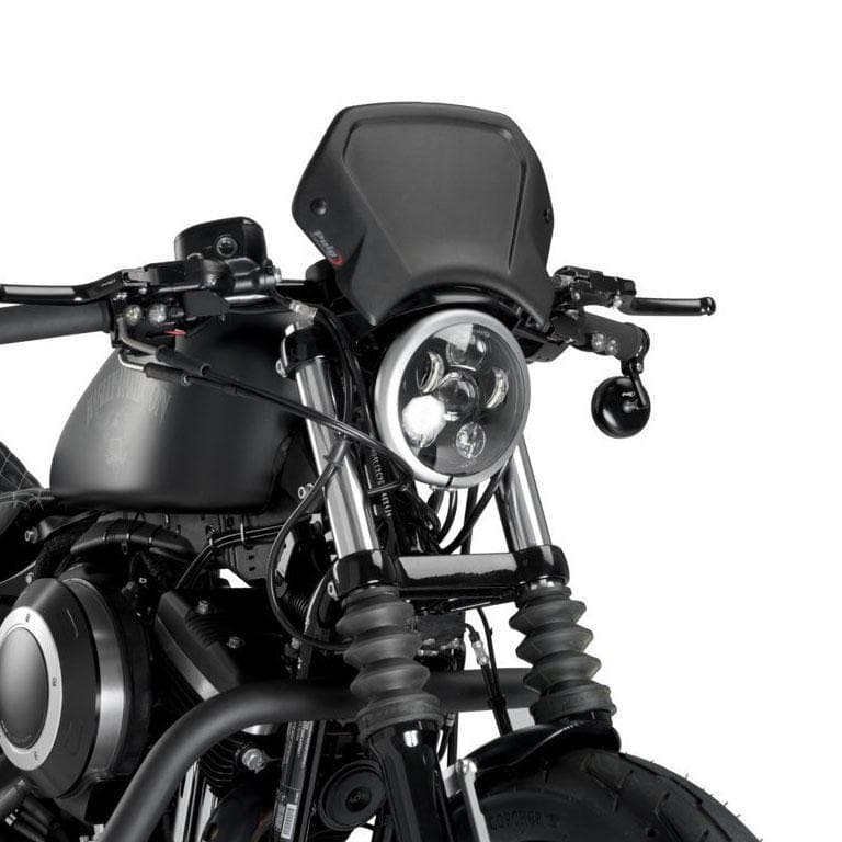 Puig Fly Screen | (Aluminium) Matte Black | Harley Davidson Sportster 883 Iron 2009>Current - Shop name