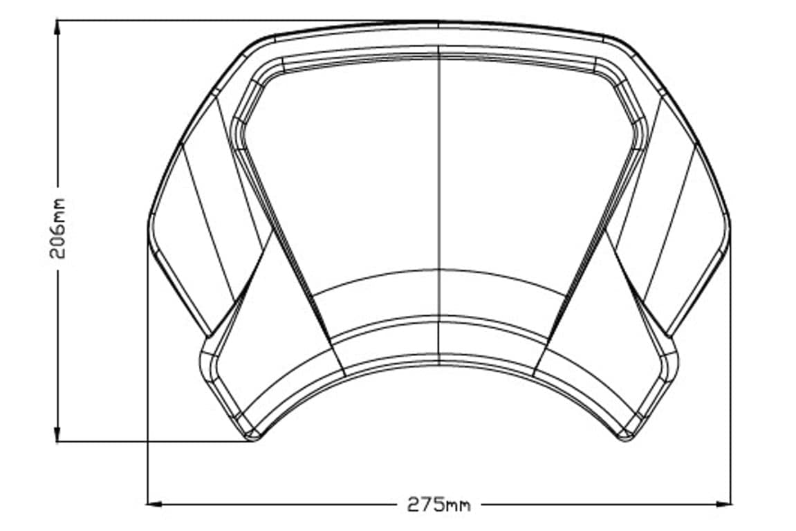 Puig Fly Screen | (Aluminium) Matte Black | Yamaha XV 950 Racer 2014>Current - Shop name