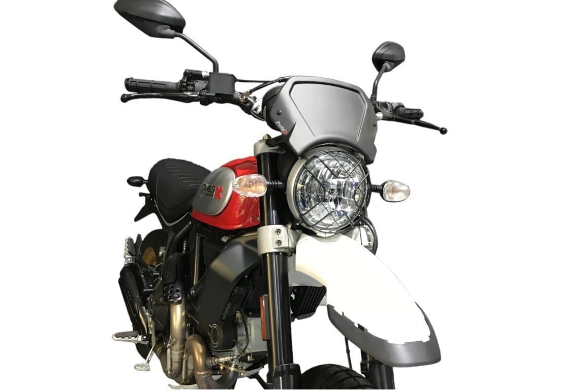 Puig Fly Screen | (Aluminium) Silver | Ducati Scrambler Desert Sled 2017>2020 - Shop name
