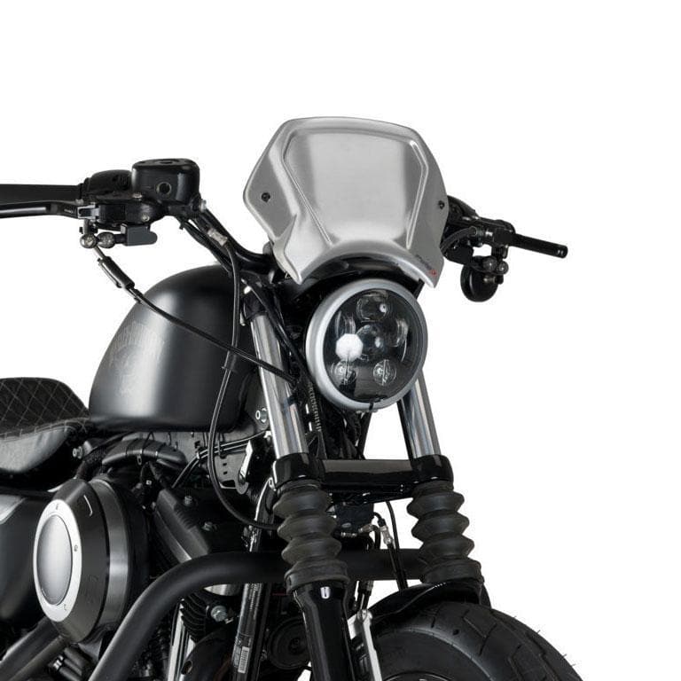 Puig Fly Screen | (Aluminium) Silver | Harley Davidson Sportster 883 Iron 2009>Current - Shop name