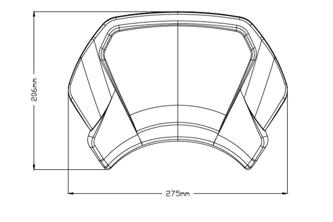 Puig Fly Screen | (Aluminium) Silver | Harley Davidson Sportster Forty-Eight 48 (XL1200X) 2017>2020 - Shop name