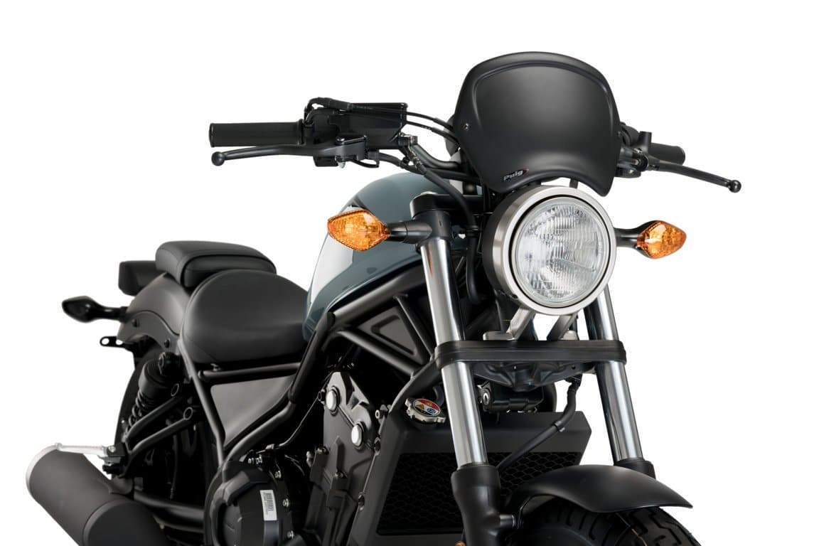 Puig Fly Screen | Matte Black | Honda CMX 300 Rebel 2017>Current - Shop name