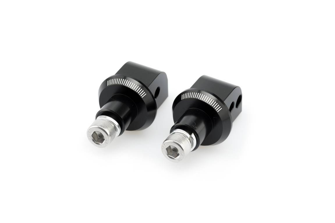 Puig Footpeg Adaptors Passenger | Black | Honda MSX 125 2014>Current - Shop name