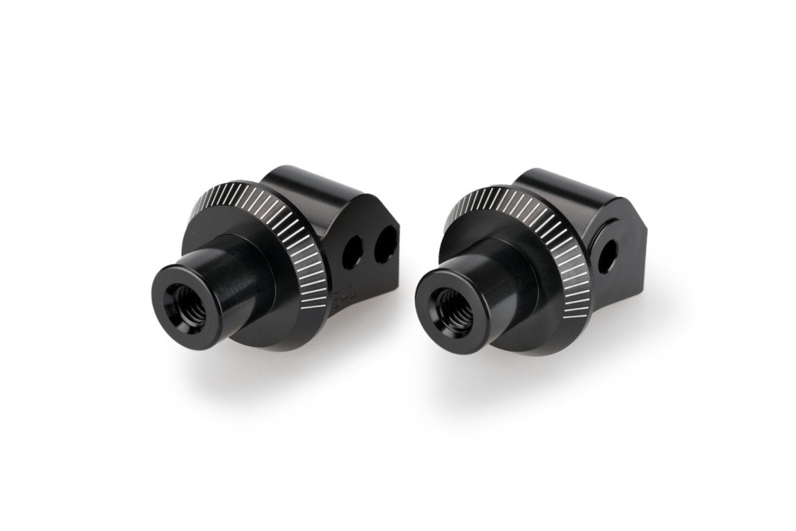 Puig Footpeg Adaptors Passenger | Black | Honda NT1100 2022>Current - Shop name