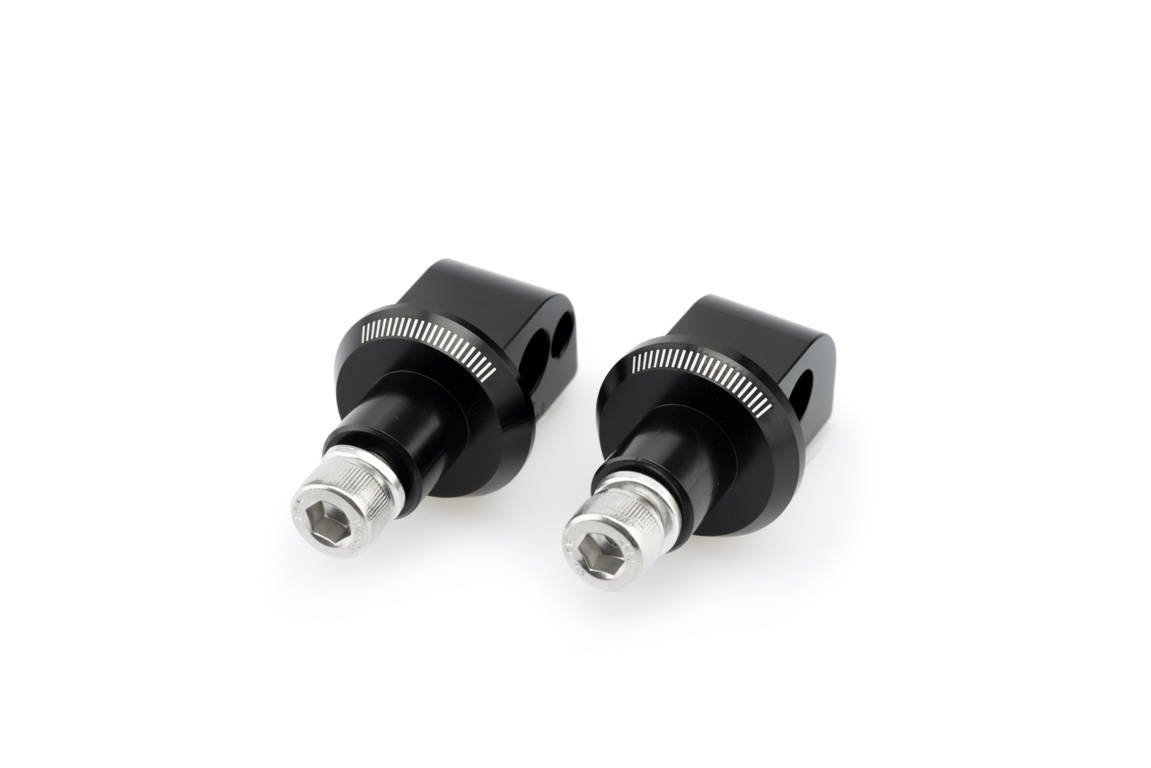 Puig Footpeg Adaptors Passenger | Black | Honda VFR 1200 F 2010>2016 - Shop name