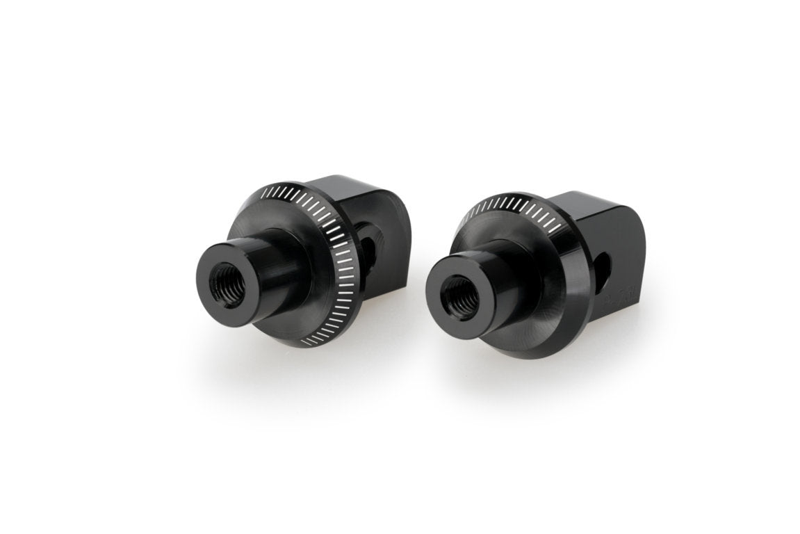 Puig Footpeg Adaptors Passenger | Black | Indian FTR 1200 2019>2025 - Pyramid Motorcycle Accessories