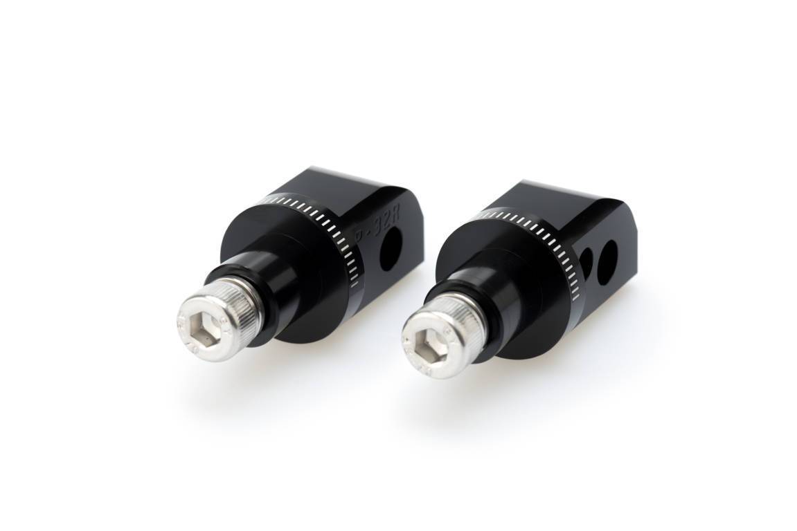 Puig Footpeg Adaptors Passenger | Black | Triumph Tiger 1050 Sport 2013>Current - Shop name