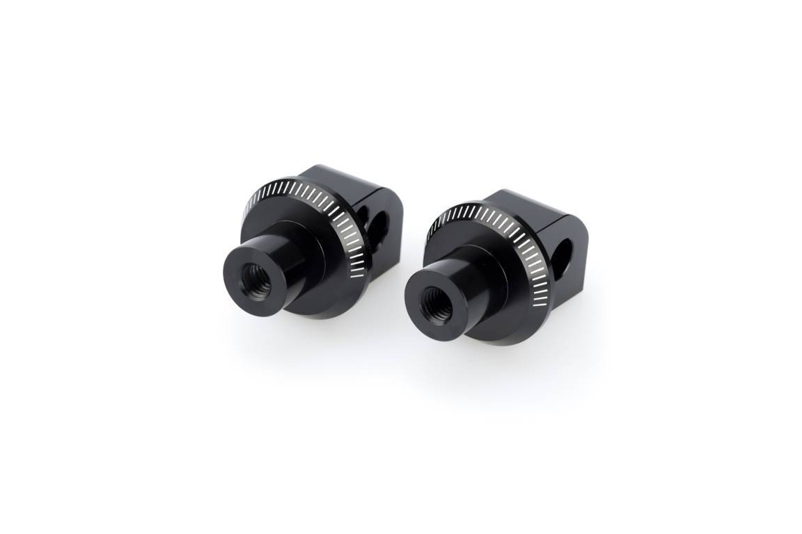 Puig Footpeg Adaptors Passenger | Black | Yamaha YZF-R6 2003>Current - Shop name