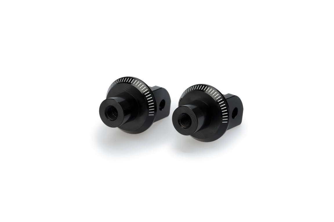Puig Footpeg Adaptors Rider | Black | Ducati Monster 1200 R 2016>2020 - Shop name