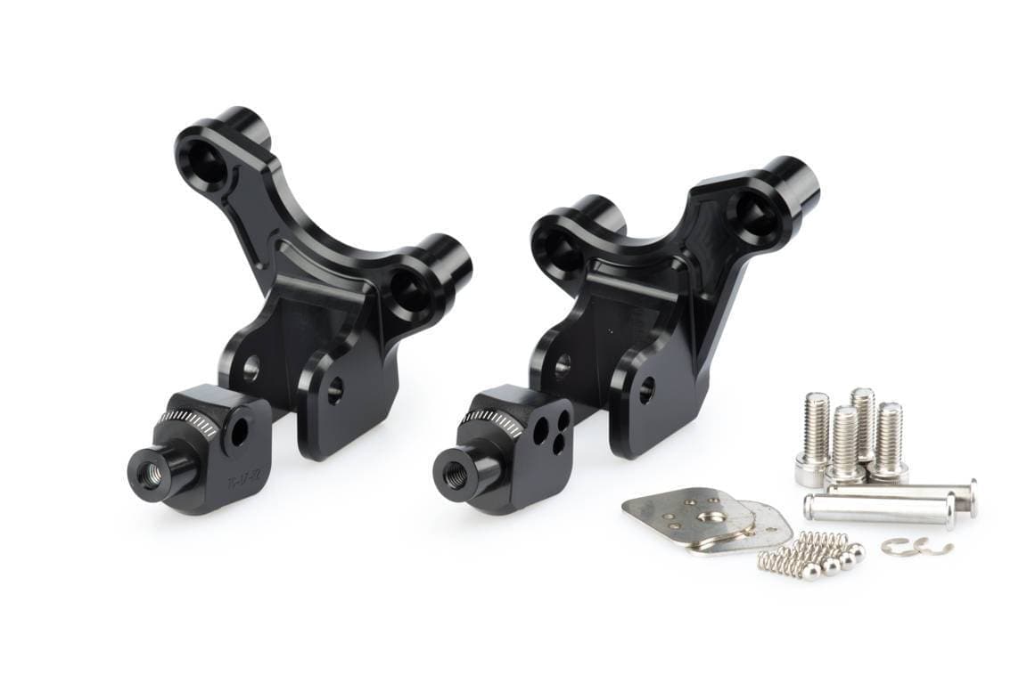 Puig Footpeg Adaptors Rider | Black | Honda X-Adv 2017>2020 - Shop name