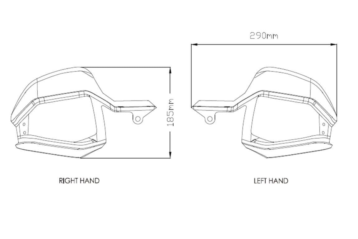 Puig Handguard Extensions | Clear | Honda X-Adv 2017>Current - Shop name