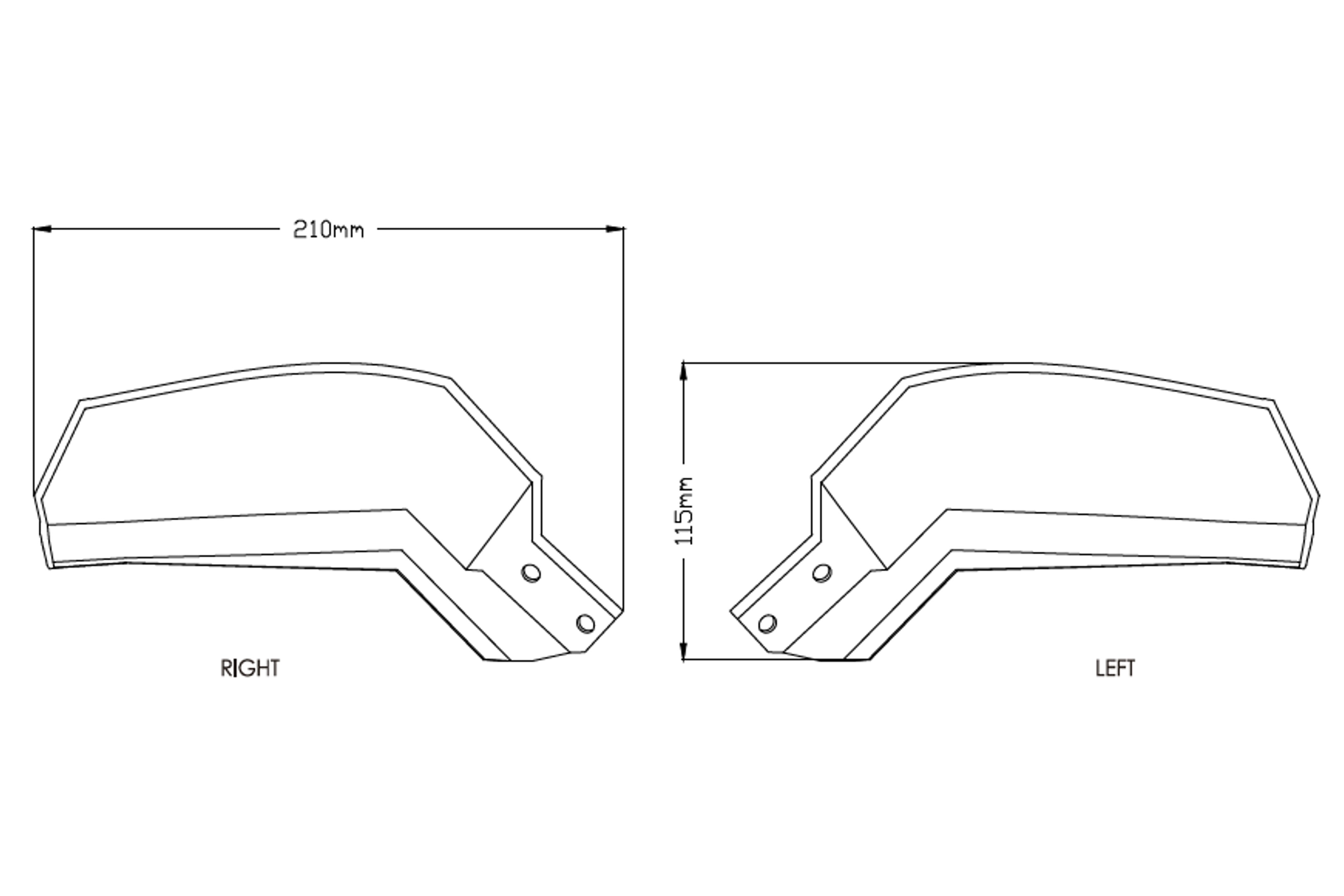 Puig Handguard Extensions | Clear | Yamaha Tracer 900 GT 2018>2020 - Shop name