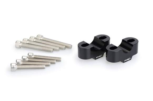 Puig Handlebar Risers - 20mm Rise | Black | Honda CB750 Hornet 2023>Current - Shop name
